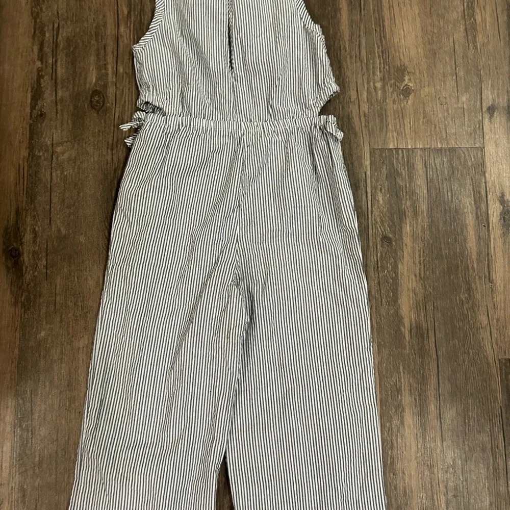 Carter's Striped Jumpsuit - Black‎ and White